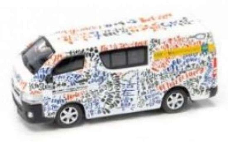 Tiny ATC64610 Toyota Hiace GoGoArt Van 13 Vivian White/ Multi 1:64 Scale *PRE ORDER £15.29*
