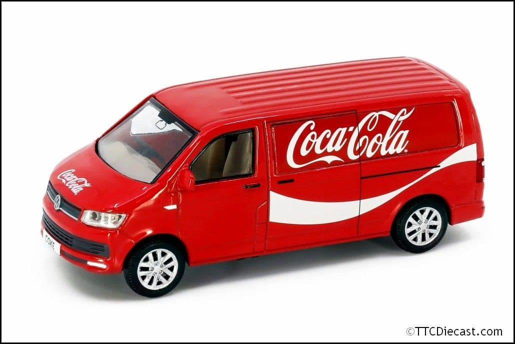 Tiny COKE016 VW T6 Transporter Coca-Cola, 1/64 Scale *LAST ONE*