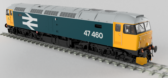 Cavalex CM-47460-LL Class 47, 47460 Large Logo, OO Gauge *PRE ORDER £209.95*