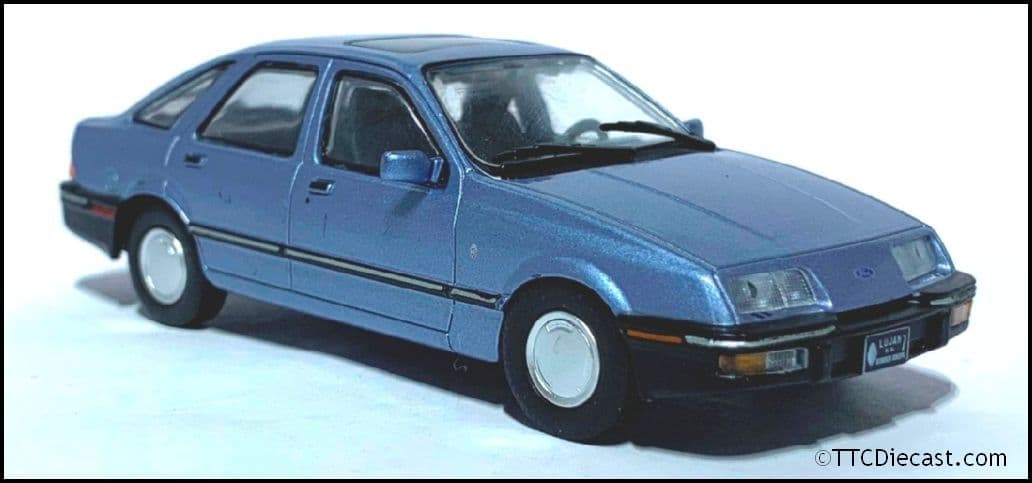 1:43 Scale Diecast, Ford Sierra 2.3l Ghia 1984, Light Blue, 1:43 Scale In Solid plastic case, MAG LX99