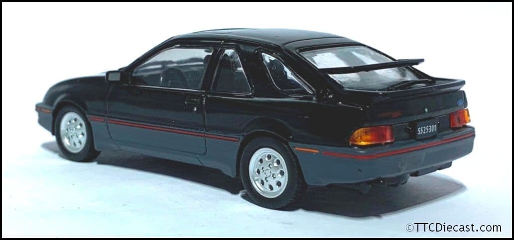 1:43 Scale Diecast, Ford Sierra XR4 1984 Black, 1:43 Scale, In Solid plastic case, MAG LX47