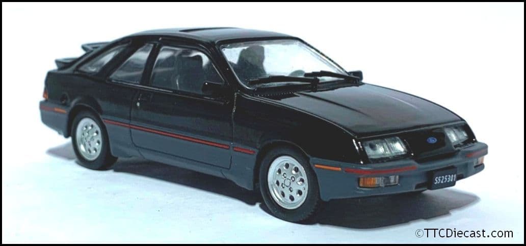 1:43 Scale Diecast, Ford Sierra XR4 1984 Black, 1:43 Scale, In Solid plastic case, MAG LX47