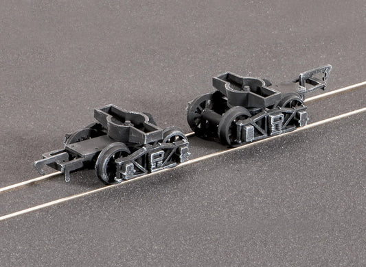 Ratio 125 PR. Diamond Frame Bogies, (Spoked wheels)