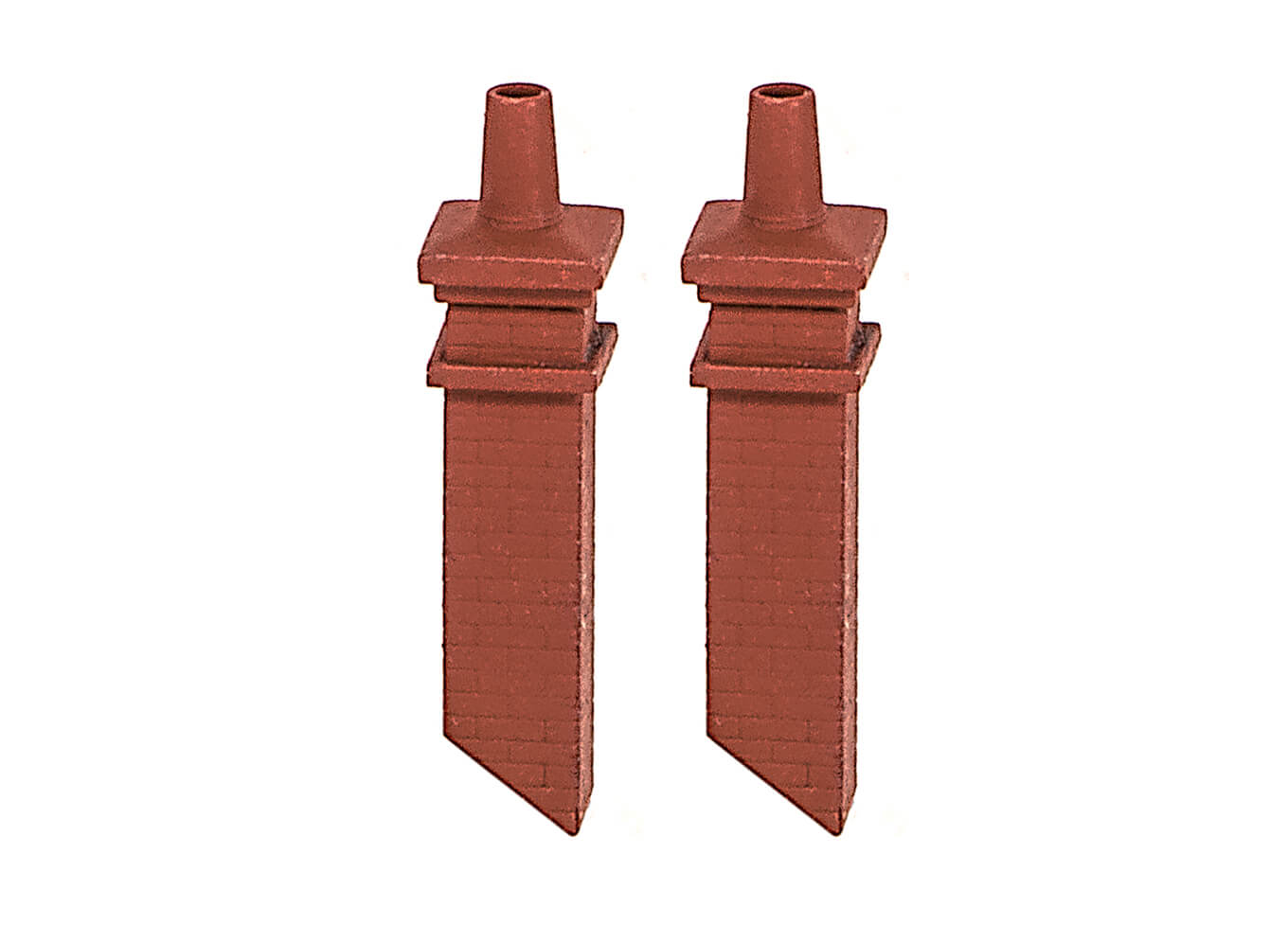 Ratio 140 Signal Box Chimney Mouldings (pair)