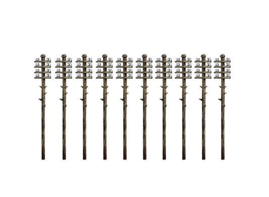 Ratio 211 Telegraph Poles (10 per pack)