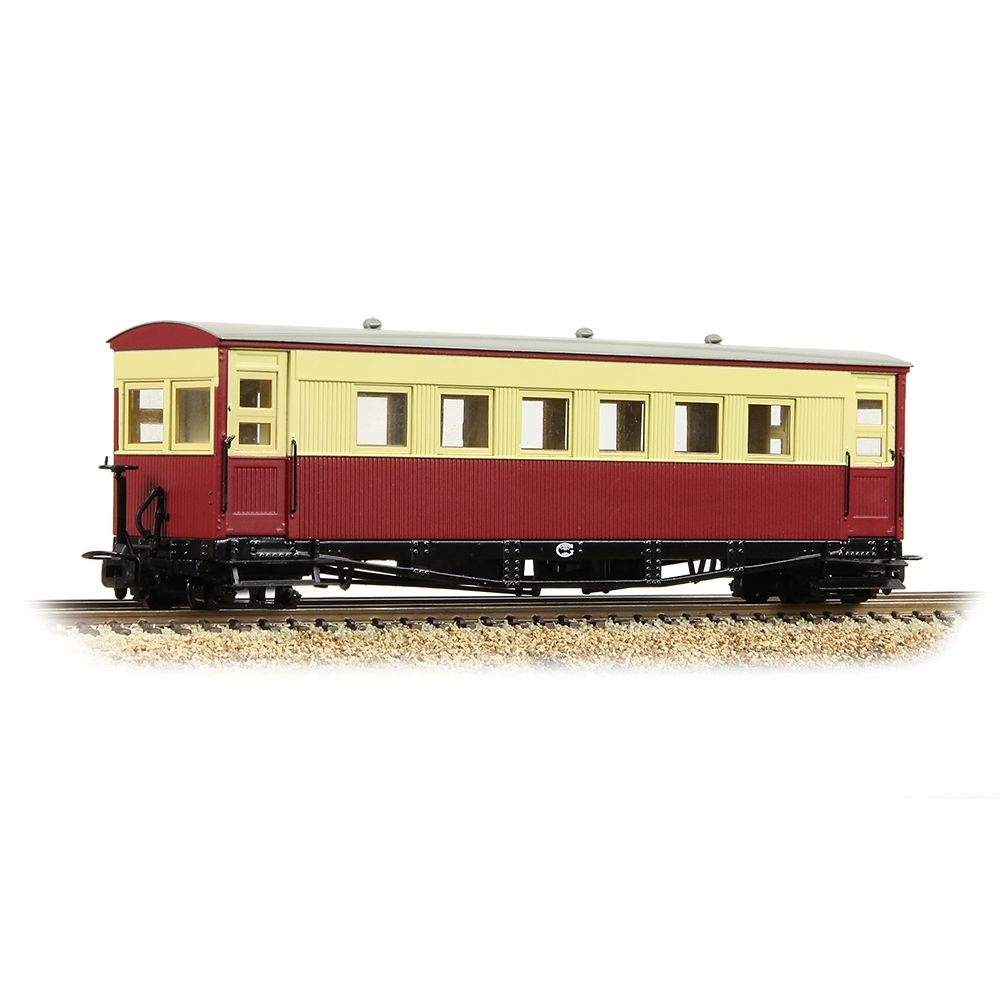 Bachmann 394-027 Gloucester Bogie Coach Lincolnshire Coast L.R. Crimson & Cream - OO-9 Gauge