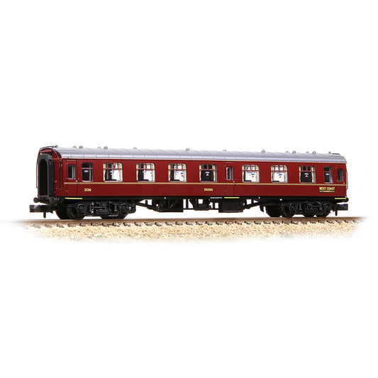 Farish 374-821 BR Mk1 FO First Open 'DIANA' WCRC Maroon - N Gauge