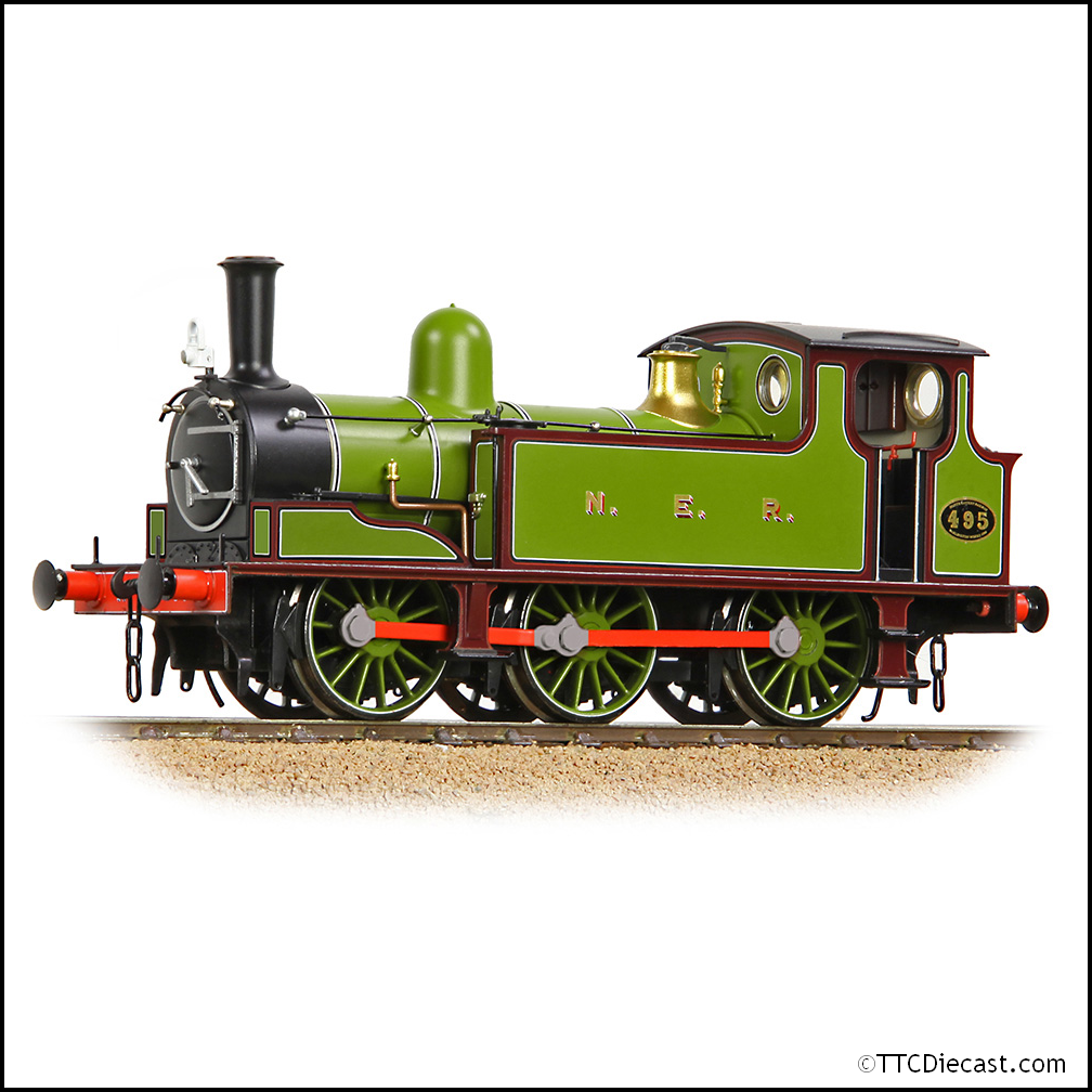 Bachmann 31-065 NER E Tank 495 NER Lined Green & Maroon OO Gauge *PRE ORDER £144.46*