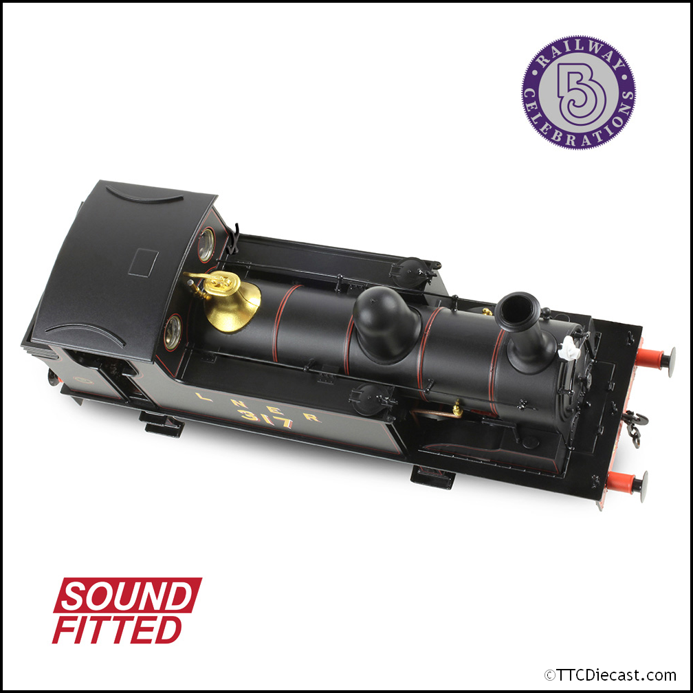 Bachmann 31-066SF NER E (J71) Tank 317 LNER Lined Black (DCC SOUND) OO Gauge *PRE ORDER £229.46*