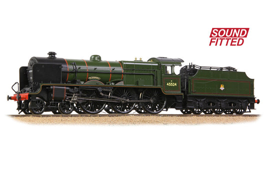 Bachmann 31-214ASF LMS 5XP 'Patriot' with Riveted Fowler Tender 45524 'Blackpool' BR Lined Green (Early Emblem) SOUND FITTED OO Gauge *PRE ORDER £271.96*