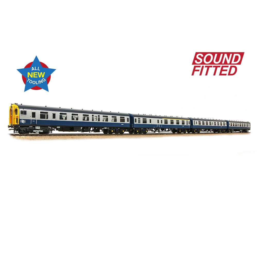 Bachmann 31-421SF Class 411 4-CEP 4-Car EMU (Refurb) 411506 BR Blue & Grey, OO Gauge