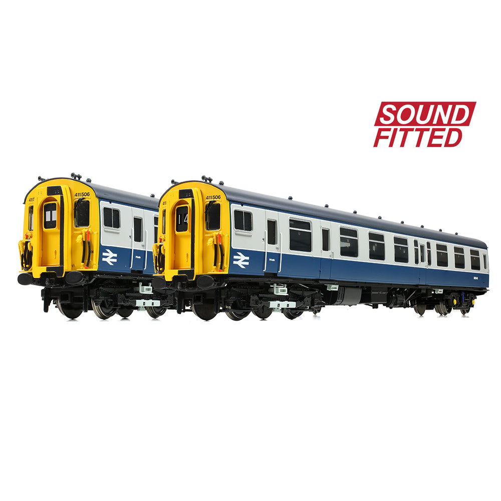 Bachmann 31-421SF Class 411 4-CEP 4-Car EMU (Refurb) 411506 BR Blue & Grey, OO Gauge