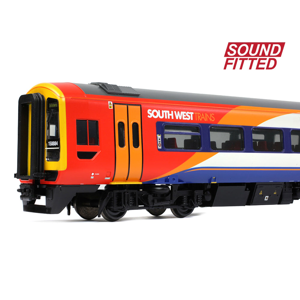 Bachmann 31-495SF Class 158 2-Car DMU 158884 South West Trains, OO Gauge *LAST FEW*