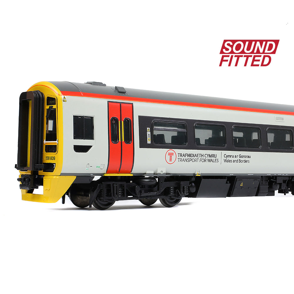 Bachmann 31-497SF Class 158 2-Car DMU 158839 Transport for Wales, OO Gauge *LAST FEW*