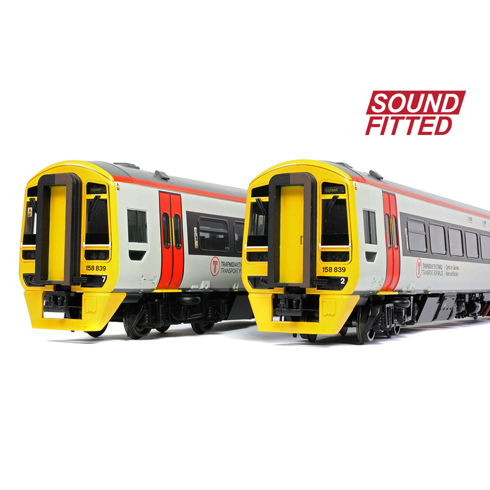 Bachmann 31-497SF Class 158 2-Car DMU 158839 Transport for Wales, OO Gauge *LAST FEW*