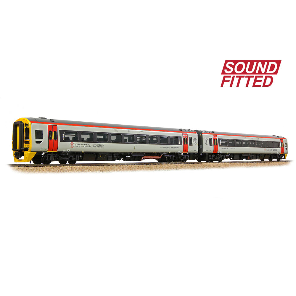 Bachmann 31-497SF Class 158 2-Car DMU 158839 Transport for Wales, OO Gauge *LAST FEW*