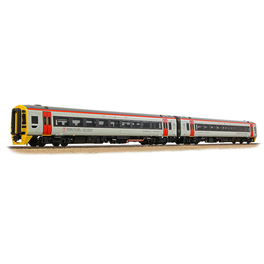 Bachmann 31-497 Class 158 2-Car DMU 158839 Transport for Wales, OO Gauge