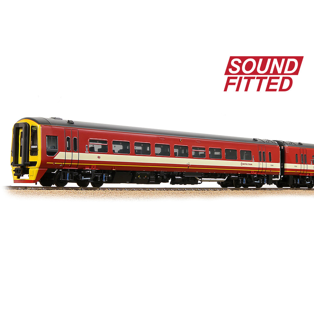 Bachmann 31-502ASF Class 158 2-Car DMU 158901 BR WYPTE Metro OO Gauge ...