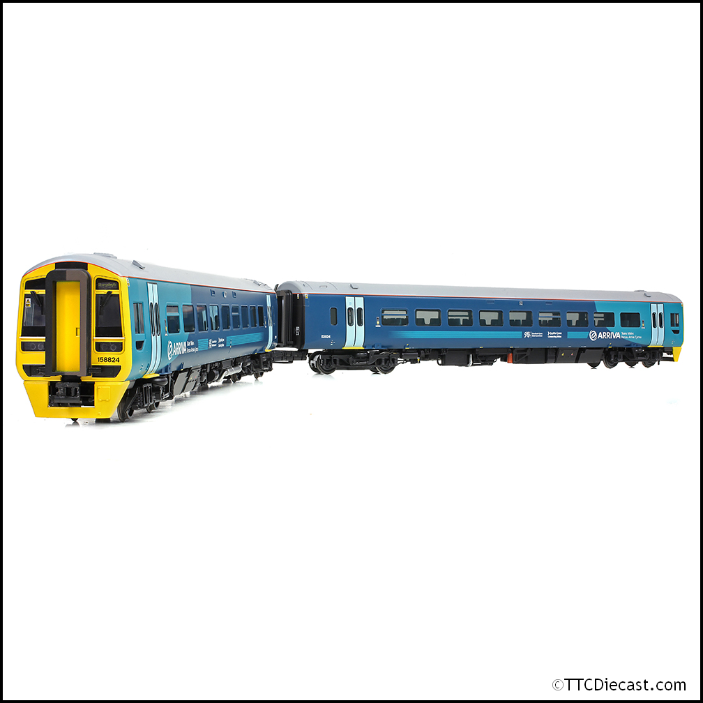 Bachmann 31-511A Class 158 2-Car DMU Arriva Trains Wales (Revised) OO Gauge