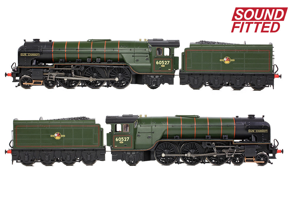 Bachmann 31-528BSF LNER Peppercorn A2 60527 'Sun Chariot' BR Lined Green (Late Crest) SOUND FITTED OO Gauge *PRE ORDER £276.21*