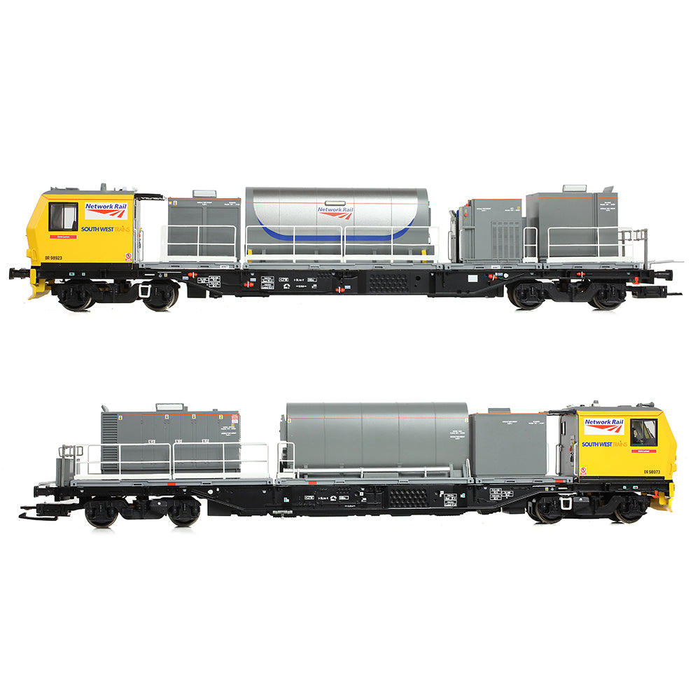 Bachmann 31-578 Windhoff MPV 2-Car Set Network Rail Yellow, OO Gauge
