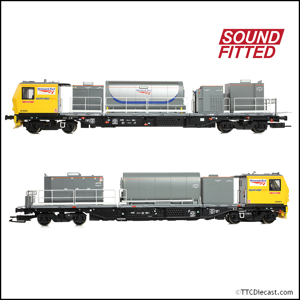 Bachmann 31-578SF Windhoff MPV 2-Car Set Network Rail Yellow, OO Gauge