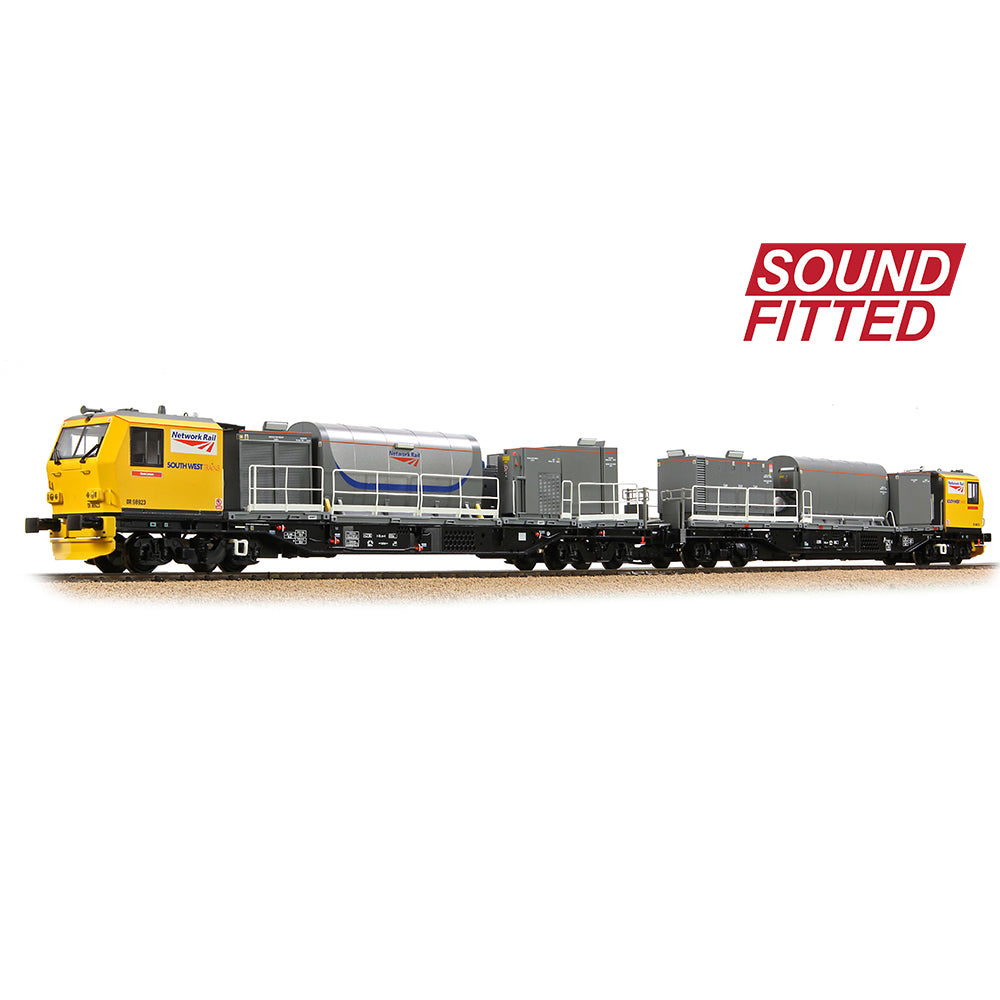 Bachmann 31-578SF Windhoff MPV 2-Car Set Network Rail Yellow, OO Gauge