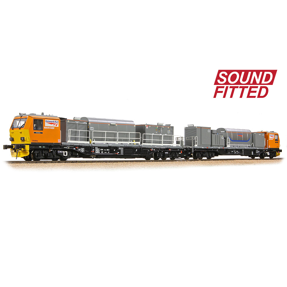 Bachmann 31-579SF Windhoff MPV 2-Car Set Network Rail Orange, OO Gauge