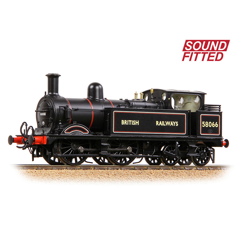 Bachmann 31-743SF MR 1532 (1P) Tank 58066 BR Lined Black (British Railways), OO Gauge