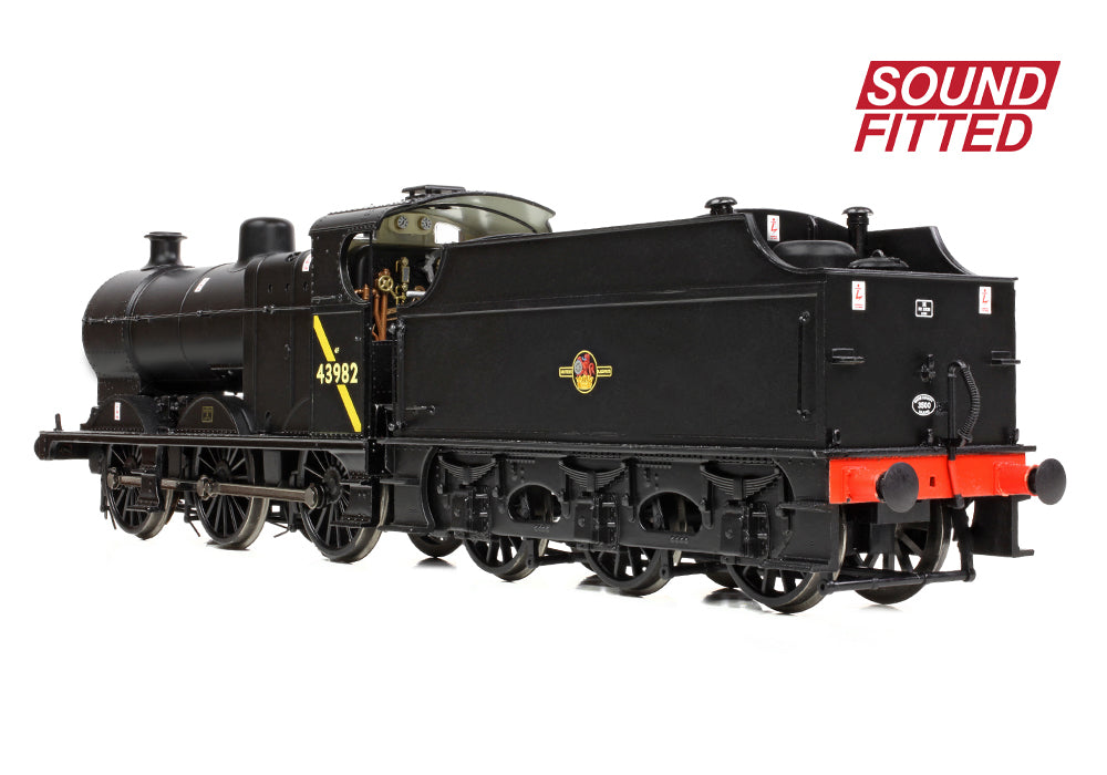 Bachmann 31-884ASF MR 3835 (4F) with Fowler Tender 43982 BR Black (Late Crest) SOUND FITTED OO Gauge