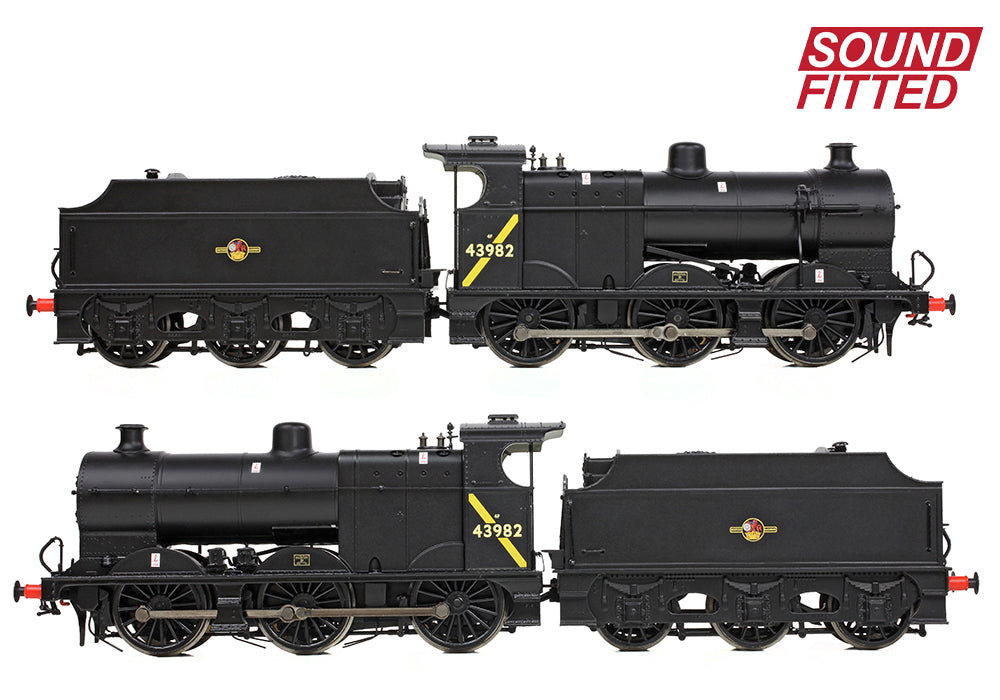 Bachmann 31-884ASF MR 3835 (4F) with Fowler Tender 43982 BR Black (Late Crest) SOUND FITTED OO Gauge
