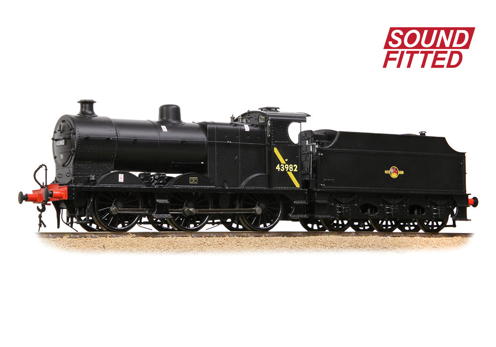 Bachmann 31-884ASF MR 3835 (4F) with Fowler Tender 43982 BR Black (Late Crest) SOUND FITTED OO Gauge
