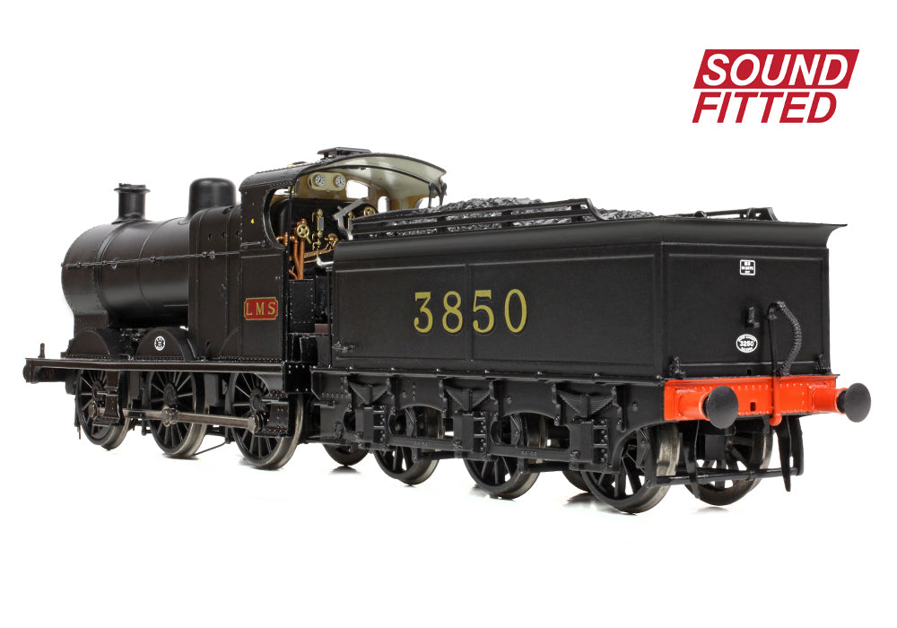 Bachmann 31-885SF MR 3835 (4F) with Johnson-Deeley Tender 3850 LMS Black (MR Numerals) SOUND FITTED OO Gauge
