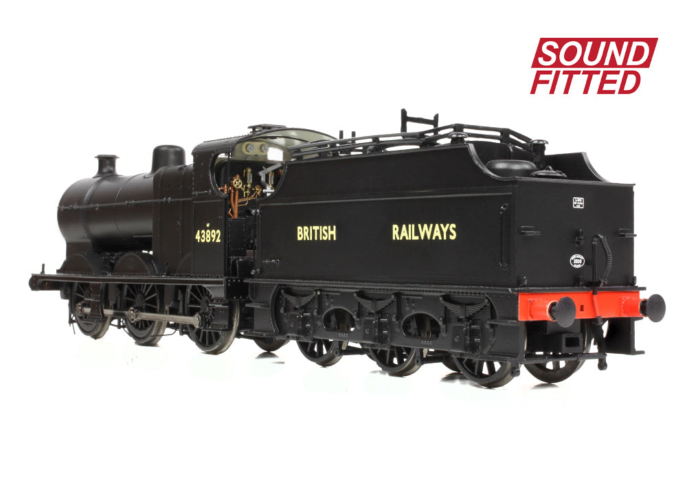 Bachmann 31-886SF MR 3835 (4F) with Fowler Tender 43892 BR Black (British Railways) SOUND FITTED OO Gauge