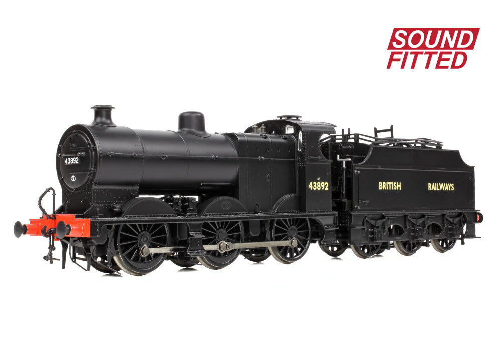 Bachmann 31-886SF MR 3835 (4F) with Fowler Tender 43892 BR Black (British Railways) SOUND FITTED OO Gauge