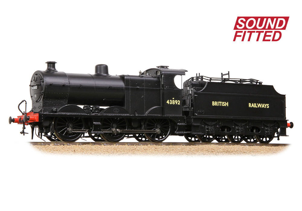 Bachmann 31-886SF MR 3835 (4F) with Fowler Tender 43892 BR Black (British Railways) SOUND FITTED OO Gauge