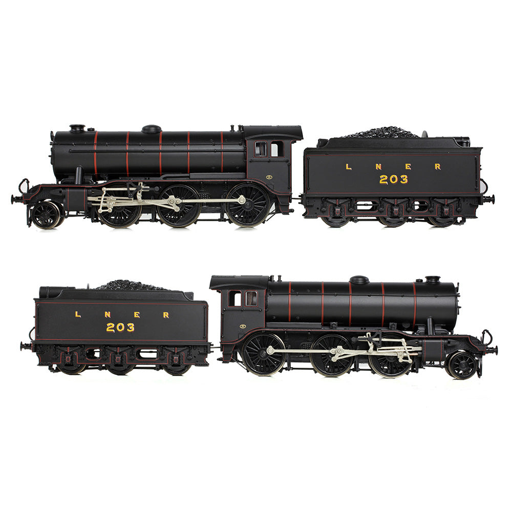 Bachmann 32-279B LNER K3 Flared Tender 203 LNER Lined Black, OO Gauge