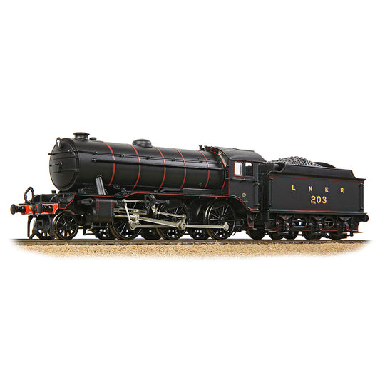 Bachmann 32-279B LNER K3 Flared Tender 203 LNER Lined Black, OO Gauge