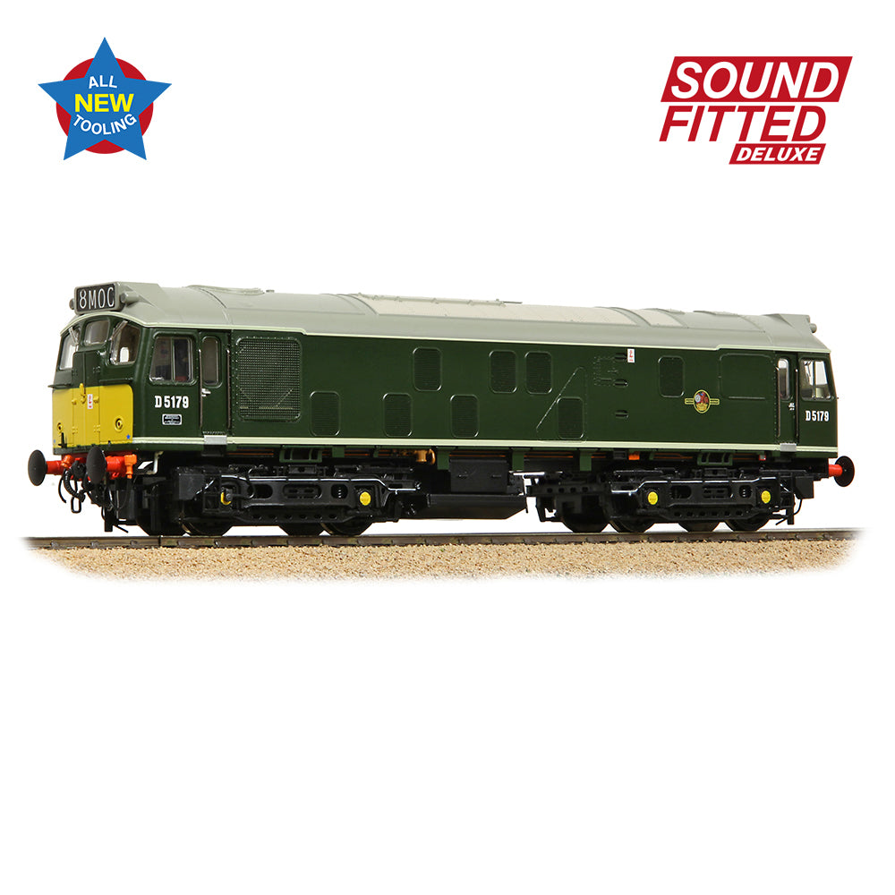 Bachmann 32-343ASFX Class 25/1 D5179 BR Green (Small Yellow Panels), OO Gauge