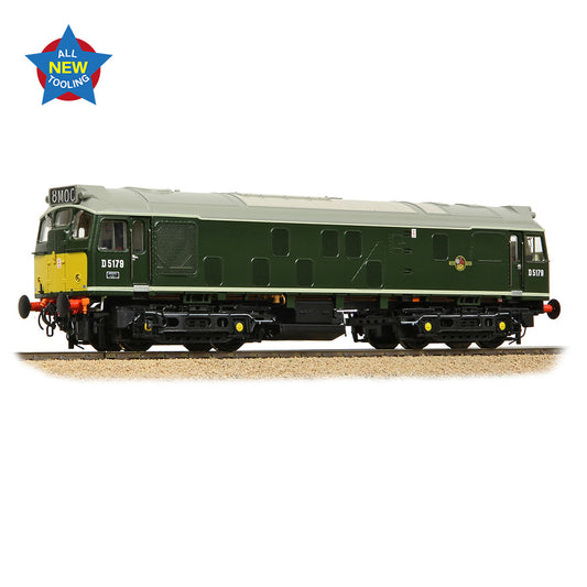 Bachmann 32-343ASF Class 25/1 D5179 BR Green (Small Yellow Panels), OO Gauge