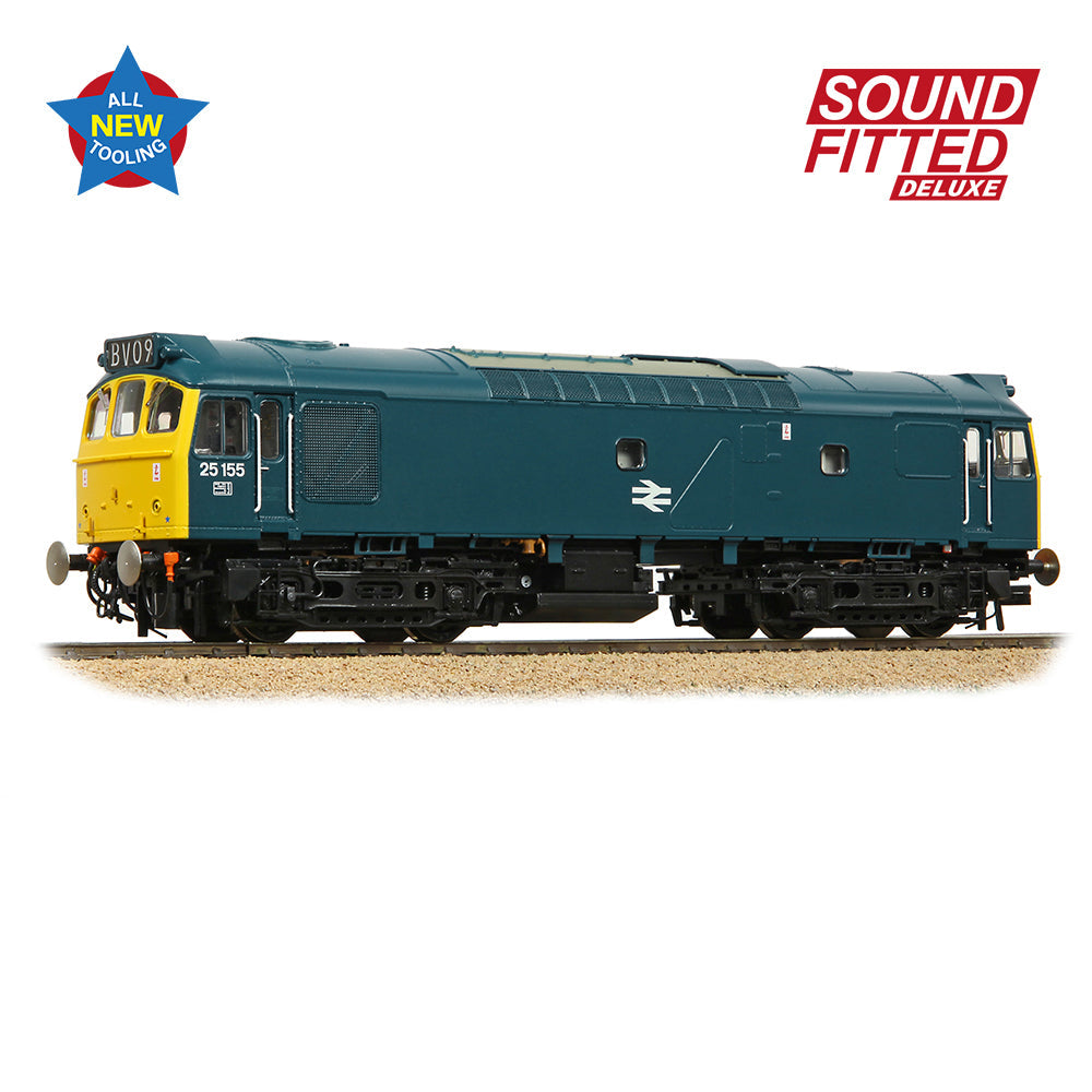 Bachmann 32-345SFX Class 25/2 25155 BR Blue, OO Gauge