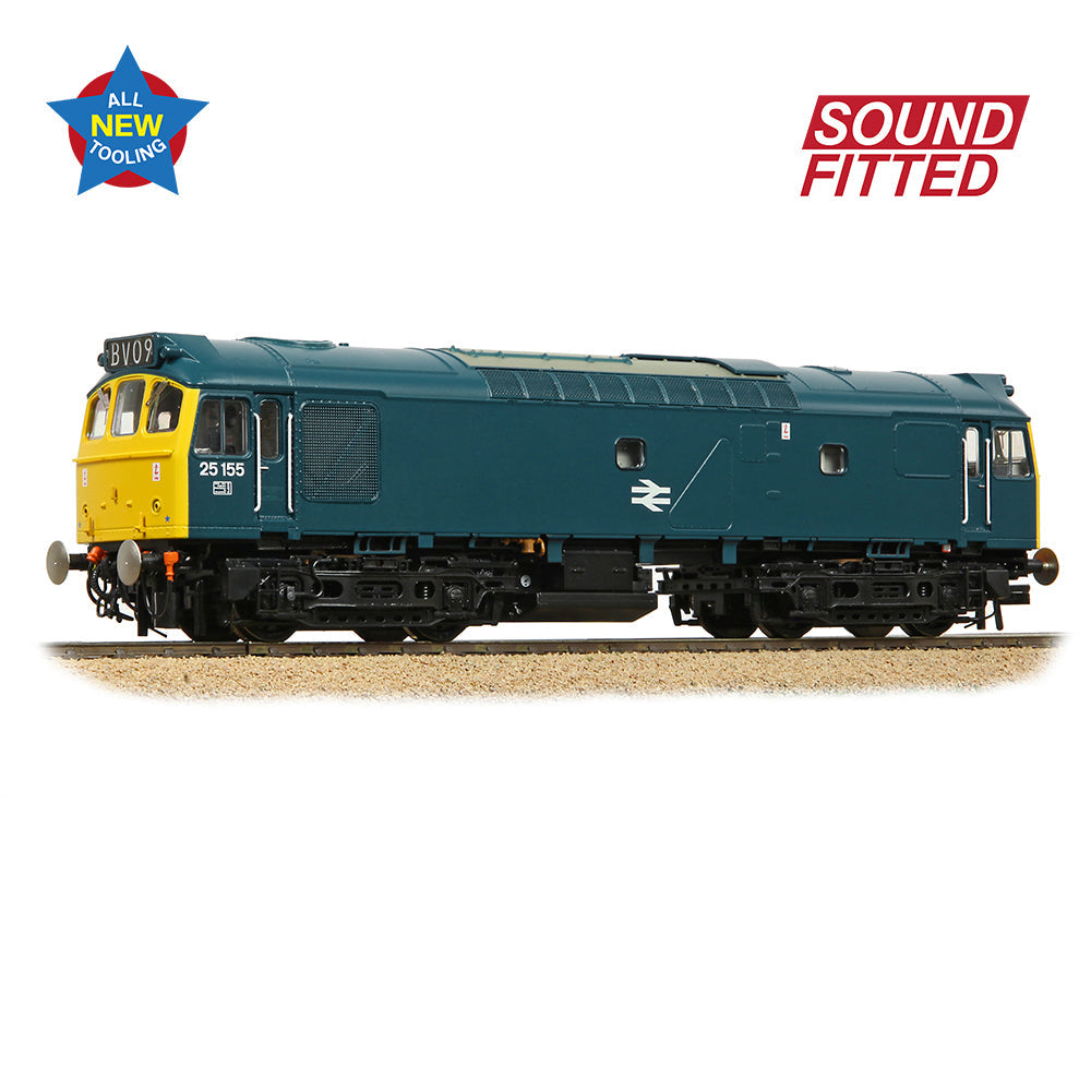 Bachmann 32-345SF Class 25/2 25155 BR Blue, OO Gauge