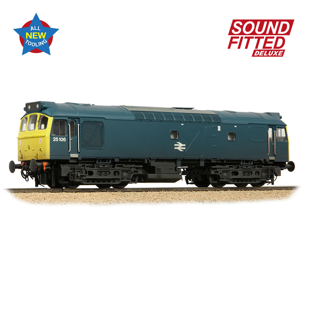 Bachmann 32-346SFX Class 25/2 25106 BR Blue [W], OO Gauge