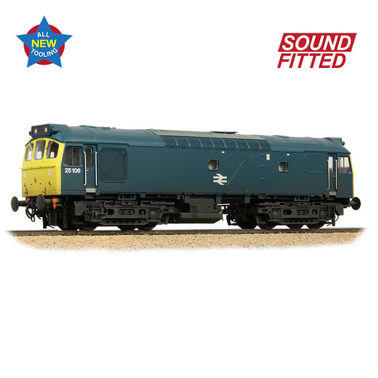 Bachmann 32-346SF Class 25/2 25106 BR Blue [W], OO Gauge
