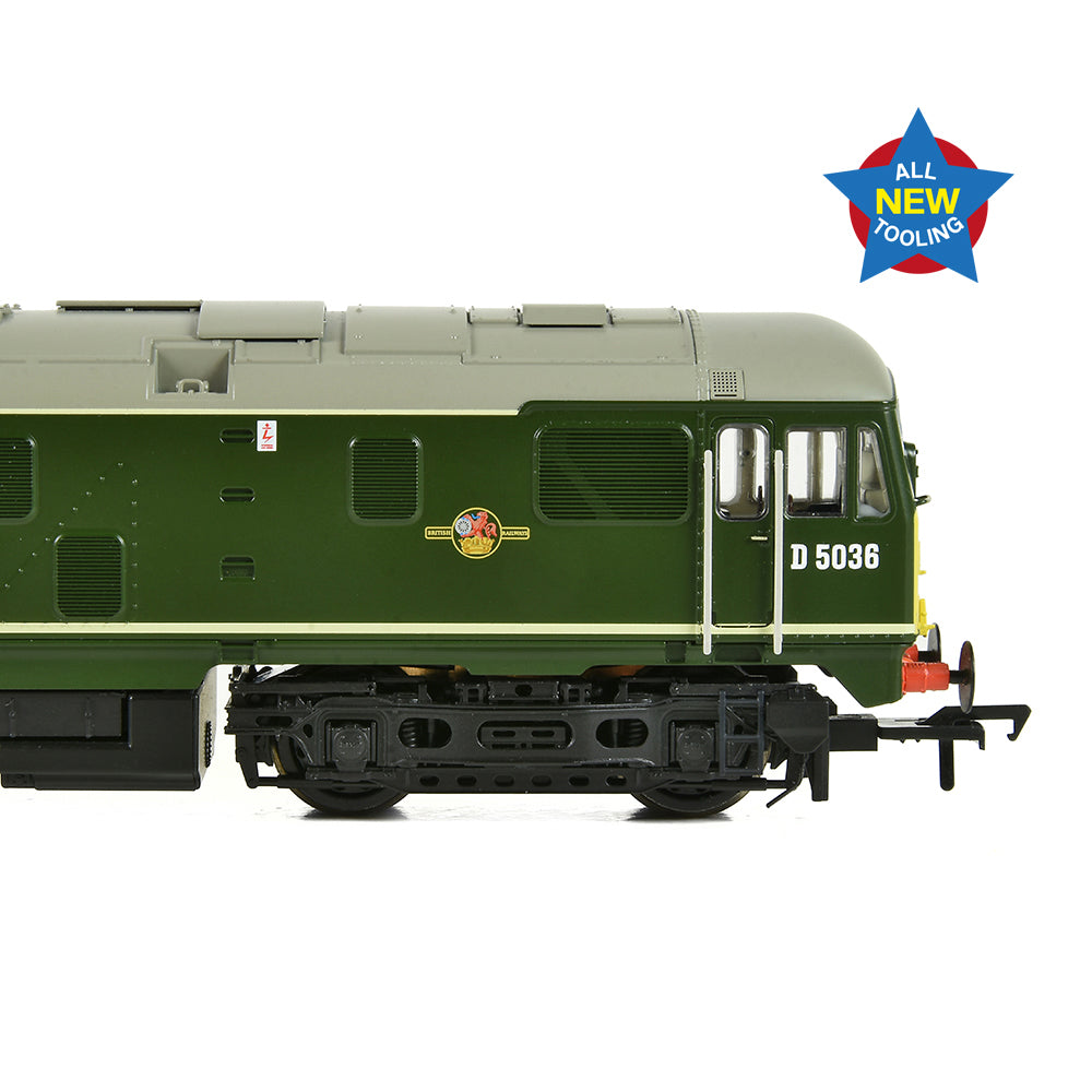 Bachmann 32-415 Class 24/0 D5036 Disc Headcode BR Green (Small Yellow Panels) *LAST FEW*