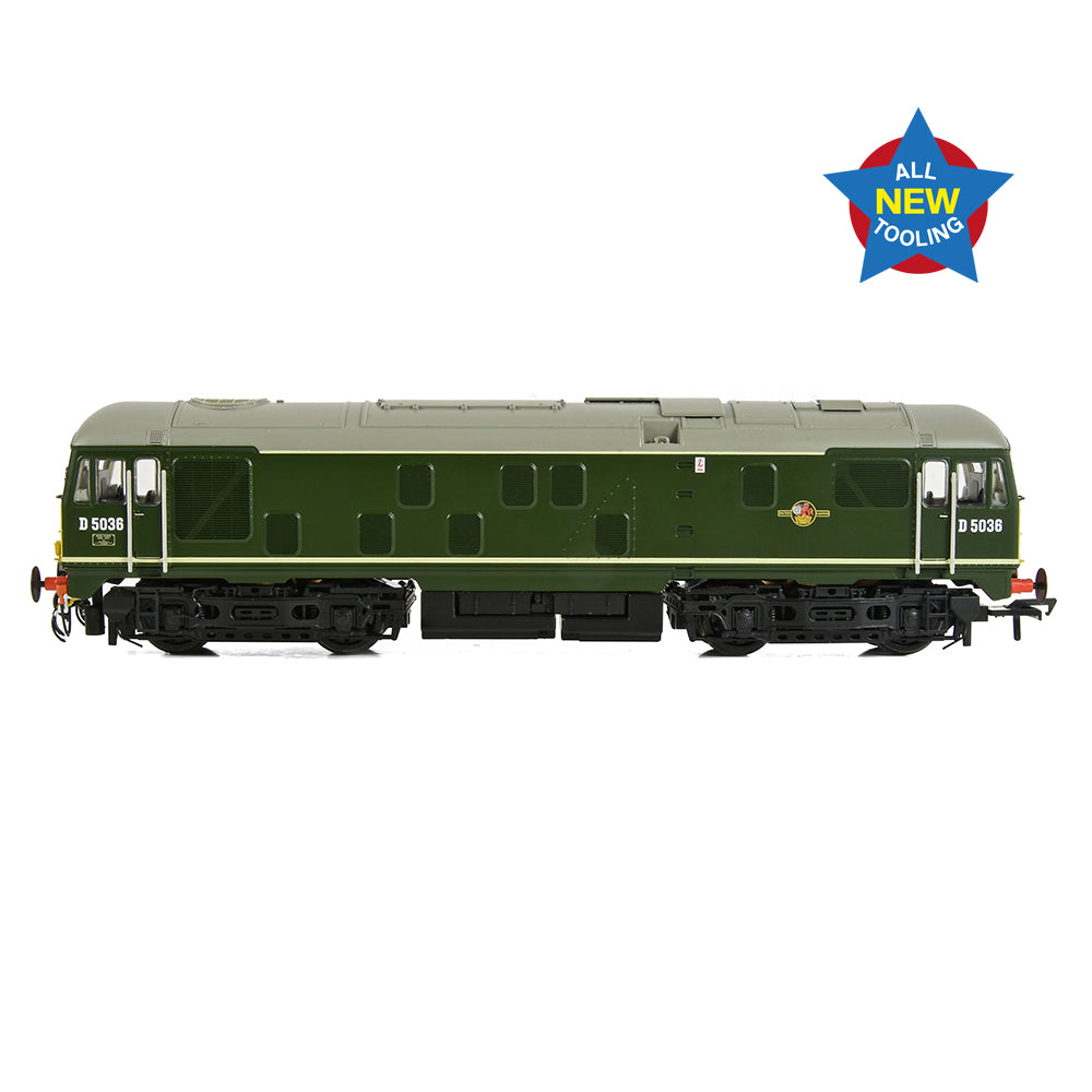 Bachmann 32-415 Class 24/0 D5036 Disc Headcode BR Green (Small Yellow Panels) *LAST FEW*
