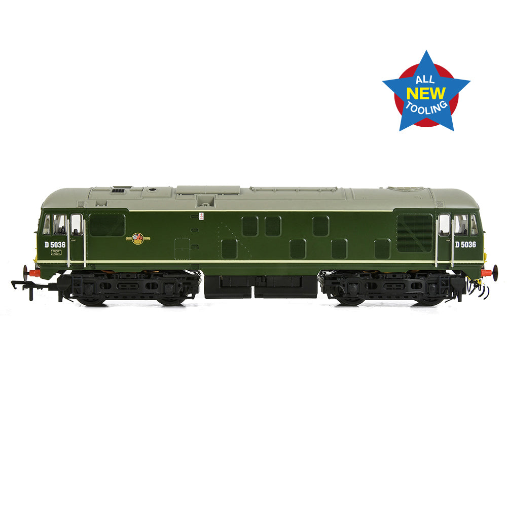 Bachmann 32-415 Class 24/0 D5036 Disc Headcode BR Green (Small Yellow Panels) *LAST FEW*