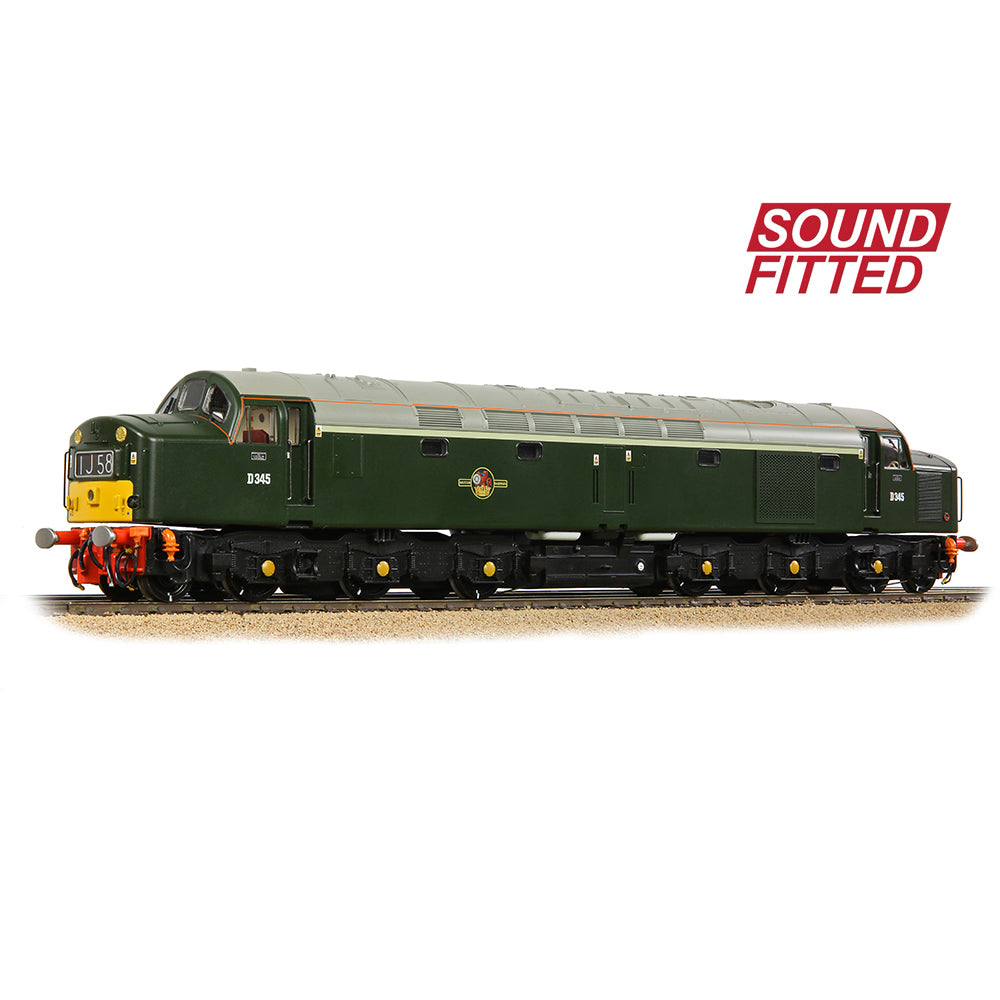 Bachmann 32-491SF Class 40 Centre Headcode D345 BR Green (Small Yellow Panels), OO Gauge
