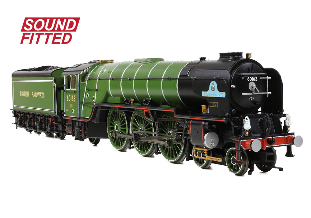 Bachmann 32-550ESF LNER Peppercorn A1 60163 'Tornado' BR Lined Apple Green (British Railways) SOUND FITTED OO Gauge *PRE ORDER £276.21*