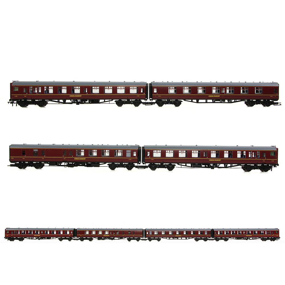 Bachmann 32-645 Class 438 4-TC 4-Car MU 428 London Transport Lined Maroon - OO Gauge